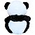 Urso Panda de Pelúcia Grande Com Laço 40cm Lindo - Imagem 6