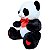 Urso Panda de Pelúcia Grande Com Laço 40cm Lindo - Imagem 5
