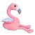 Flamingo de Pelúcia Rosa Com Asas Lantejoulas 44cm Plush - Imagem 5