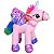 Unicórnio de Pelúcia Rosa com Colorido em Pé Plush Fofinho - Imagem 3
