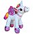 Unicórnio de Pelúcia Branco Lilás e Colorido em Pé Plush - Imagem 3