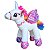 Unicórnio de Pelúcia Branco Lilás e Colorido em Pé Plush - Imagem 5