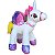 Unicórnio de Pelúcia Branco Lilás e Colorido em Pé Plush - Imagem 1