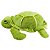 Tartaruga de Pelúcia Marinha Verde 32cm Antialérgica Macia - Imagem 1