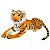 Tigre de Bengala Pelúcia Realista Grande Safari Decoração - Imagem 1