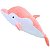 Golfinho de Pelúcia Rosa Azul Cinza 50cm Plush Antialérgico - Imagem 6