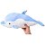 Golfinho de Pelúcia Rosa Azul Cinza 50cm Plush Antialérgico - Imagem 10