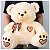 Urso de Pelúcia Grande Com Coração e Laço de Luxo Lindo Amor - Imagem 2