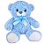 Urso de Pelúcia Azul e Rosa Chá de Bebê Revelação Kit 2 uni - Imagem 8
