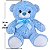Urso de Pelúcia Azul e Rosa Chá de Bebê Revelação Kit 2 uni - Imagem 3