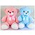 Urso de Pelúcia Azul e Rosa Chá de Bebê Revelação Kit 2 uni - Imagem 2