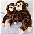 Macaco De Pelúcia Com Filhote Realista Grande - Fizzy - Imagem 4
