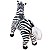 Zebra De Pelúcia Realista Gigante Safári Savana - Imagem 5