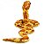 Cobra de Pelúcia Realista Coral 75cm Serpente Laranja Píton - Imagem 2