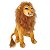 Tigre Leão Onça Grande de Pelúcia Sentado Safari Realista - Imagem 2