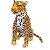 Tigre Leão Onça Grande de Pelúcia Sentado Safari Realista - Imagem 3