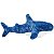 Tubarão de Pelúcia Grande Shark Macio Decoração Mar Azul - Imagem 1