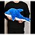 Golfinho De Pelúcia 55cm Dolphin Animais Marinhos Macio Azul - Imagem 3
