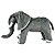 Elefante de Pelúcia Realista Safari 35cm Decoração Nicho - Imagem 2