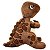 Kit Com 8 Dinossauro de Pelúcia Luxo Nicho Decoração Dino - Imagem 4