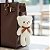 Kit 12 Ursinho de Pelúcia Chaveiro Mini Urso Teddy Com Laço - Imagem 3