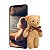 Kit 12 Ursinho de Pelúcia Chaveiro Mini Urso Teddy Com Laço - Imagem 7