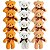 Kit 12 Ursinho de Pelúcia Chaveiro Mini Urso Teddy Com Laço - Imagem 1