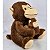 Macaco de Pelúcia Com Filhote Macaquinho Nicho Bebê Safari - Imagem 6