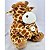 Girafa de Pelúcia Com Filhote Girafinha Nicho Bebê Safari - Imagem 4