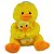 Pato de Pelúcia Com Filhote Bebê Nicho Patinho Fazenda - Imagem 1