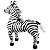Zebra de Pelúcia Realista Grande Articulada Decoração Safari - Imagem 5
