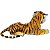Tigre de Pelúcia Safari Realista Deitado M Lindo - Imagem 5