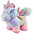 Unicórnio de Pelúcia Com Asas Brilhante Rosa Lilás Fofinho - Imagem 6