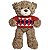 Urso de Pelúcia Teddy 40cm com Roupa Ursinho Fofo Bebê Bear - Imagem 1