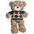 Urso de Pelúcia Teddy 40cm com Roupa Ursinho Fofo Bebê Bear - Imagem 2