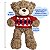 Urso de Pelúcia Teddy 40cm com Roupa Ursinho Fofo Bebê Bear - Imagem 6