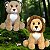 Kit Leão e Leoa de Pelúcia Safari Luxo Nicho Decoração Bebê - Imagem 2