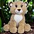 Kit Leão e Leoa de Pelúcia Safari Luxo Nicho Decoração Bebê - Imagem 3