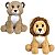 Kit Leão e Leoa de Pelúcia Safari Luxo Nicho Decoração Bebê - Imagem 1