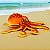 Polvo de Pelúcia Realista Octopus 36cm Macio Plush Mar - Imagem 5