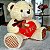 Urso de Pelúcia Grande Com Coração Amor e Laço Luxo - Imagem 5