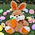 Coelho de Pelúcia Gigante 65cm com Cenoura Super Fofo Bunny - Imagem 2