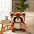 Guaxinim De Pelúcia Raccoon Kawaii Super Fofo 25cm - Imagem 1