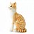 Pelúcia Gato Tigrado Laranja 30cm Gatinho Amarelo Realista - Imagem 4