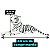 Tigre Branco de Pelúcia 44cm Safari Realista Deitado Tuka - Imagem 3
