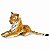 Tigre de Pelúcia Realista Deitado 55cm Safari Sunn Toys - Imagem 5