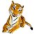 Tigre de Pelúcia Realista Deitado 55cm Safari Sunn Toys - Imagem 3