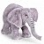 Mamute Pelúcia Realista Elefante 35cm Elefanta Manny Jumbo - Imagem 2