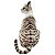 Pelúcia Gato Tigrado 25cm Gatinho Malhado Realista Sentado - Imagem 4