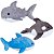 Kit 3 Pelúcia Marinha Tubarão Baleia e Golfinho Plush 30cm - Imagem 1